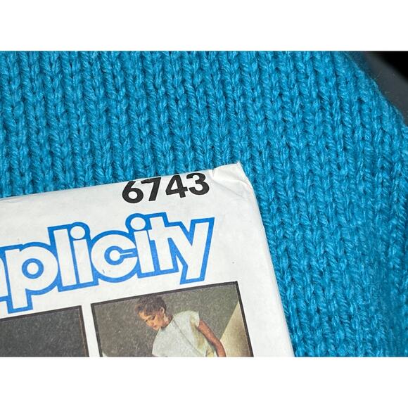 Simplicity 6743 pattern suit blazer top skirt pant 1980s size 10 - Picture 3 of 7